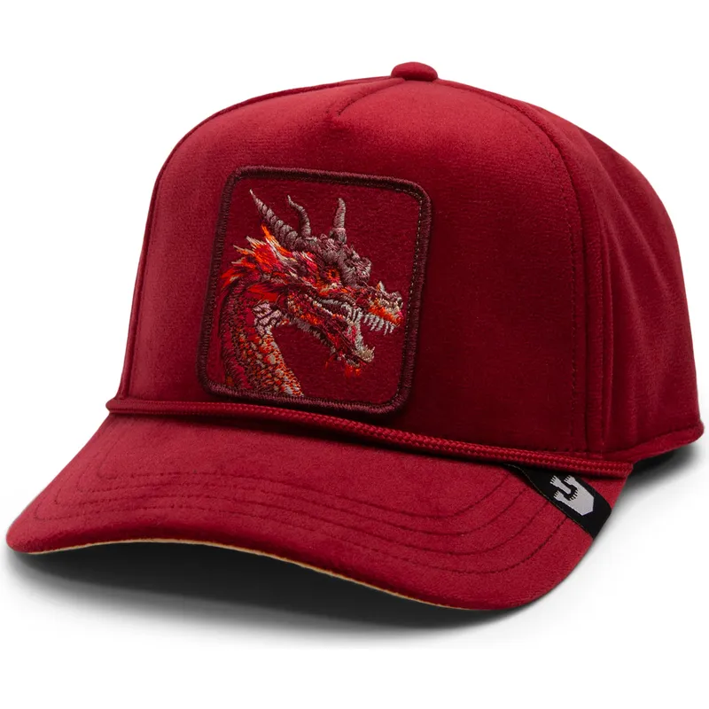cappellino-curvo-rosso-snapback-dragone-dragon-royalty-the-farm-di-goorin-bros cappellino-curvo-rosso-snapback-dragone-dragon-royalty-the-farm-di-goorin-bros