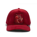 cappello-snapback-con-visiera-curva-rosso-dragone-dragon-royalty-the-farm-di-goorin-bros