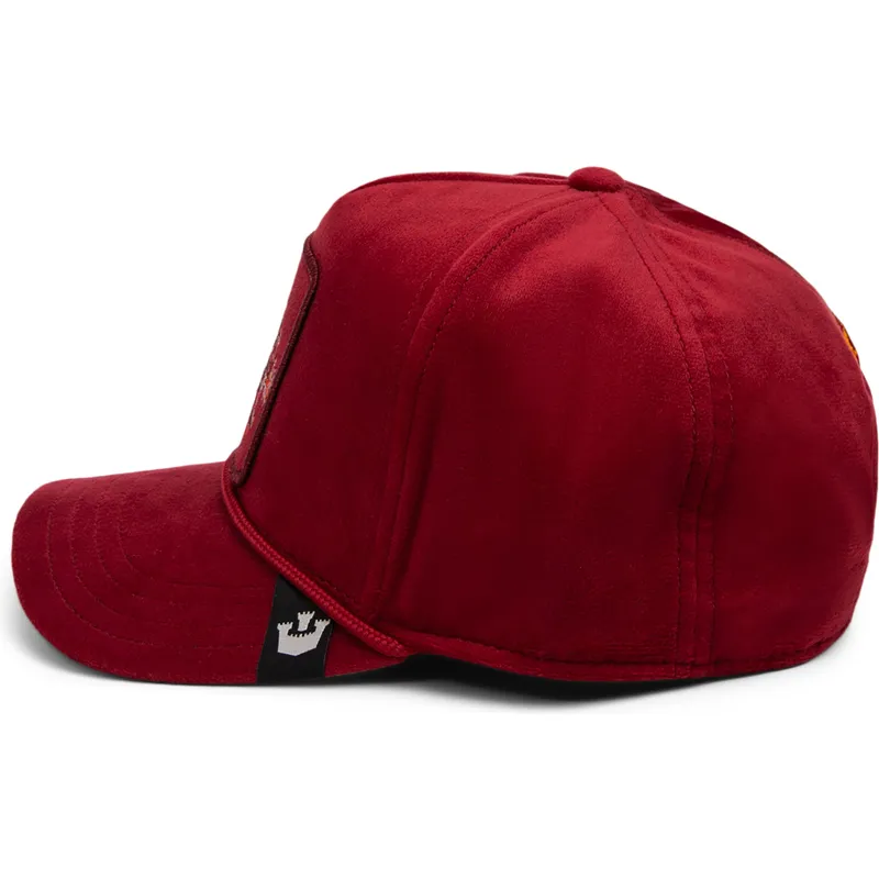 cappellino-curvo-rosso-snapback-dragone-dragon-royalty-the-farm-di-goorin-bros cappellino-curvo-rosso-snapback-dragone-dragon-royalty-the-farm-di-goorin-bros