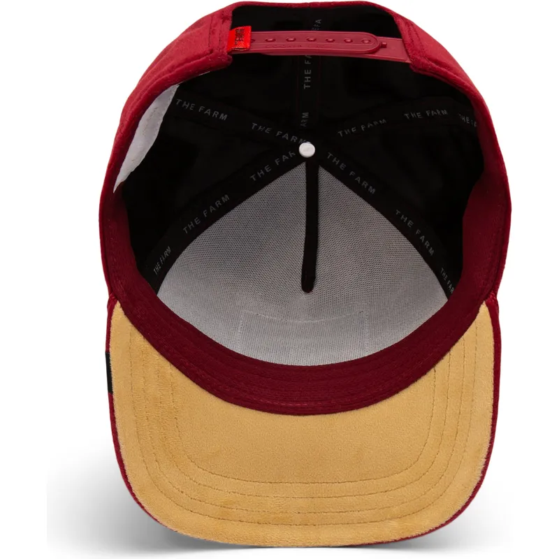 cappellino-curvo-rosso-snapback-dragone-dragon-royalty-the-farm-di-goorin-bros cappellino-curvo-rosso-snapback-dragone-dragon-royalty-the-farm-di-goorin-bros