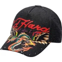 cappellino-curvo-nero-regolabile-art-for-life-acid-wash-di-ed-hardy