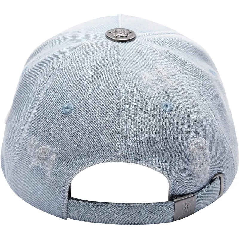 cappellino-curvo-blu-regolabile-denim-embossed-skull-di-ed-hardy