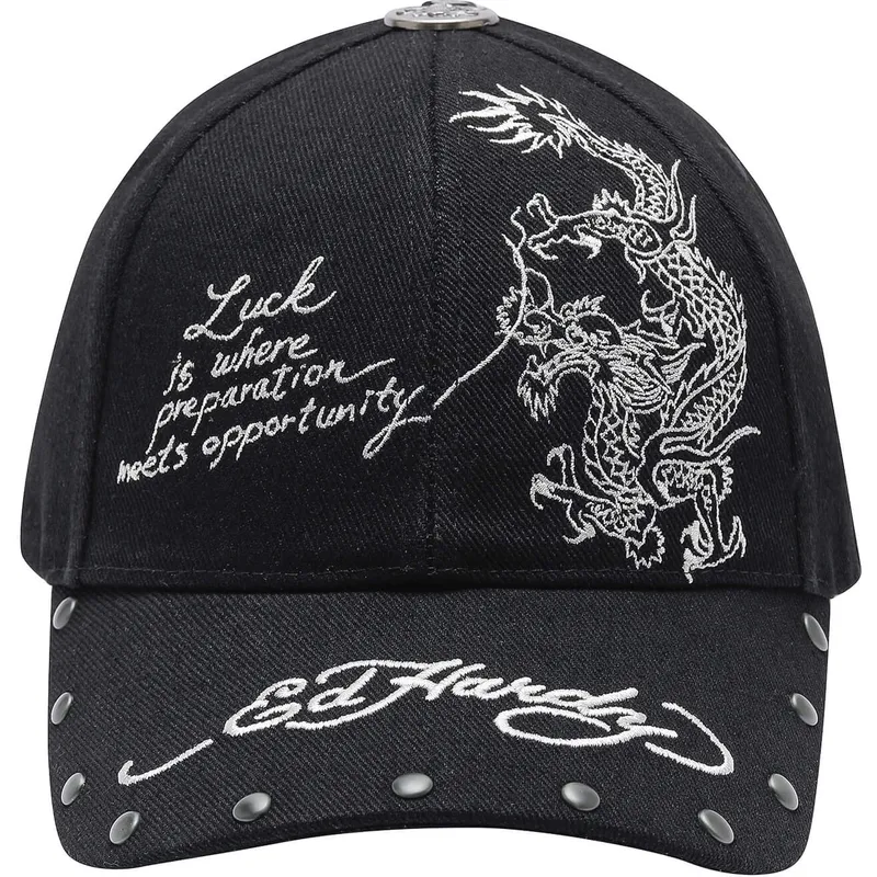 cappellino-curvo-nero-regolabile-lucky-dragon-di-ed-hardy