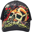 cappellino-nero-regolabile-con-visiera-curva-skull-chopper-di-ed-hardy