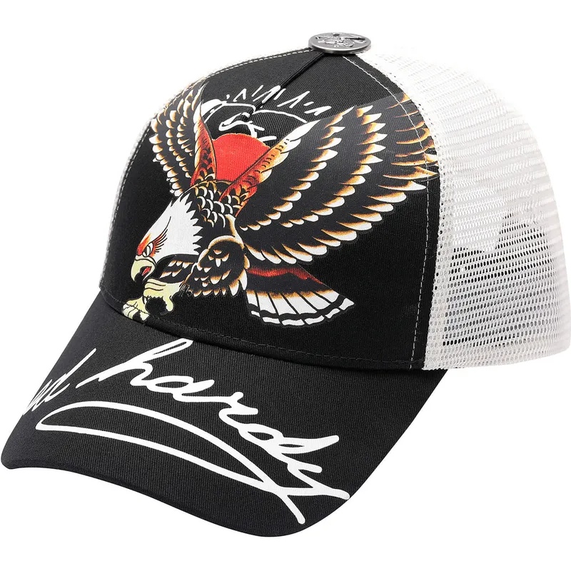 cappellino-trucker-nero-e-bianco-soaring-eagle-di-ed-hardy