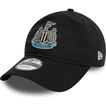 Cappellino curvo nero regolabile 9TWENTY Core di Newcastle United Football Club Premier League di New Era