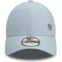 cappellino-visiera-curva-azzurro-regolabile-9forty-flawless-di-new-york-yankees-mlb-di-new-era