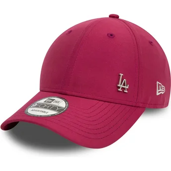 Cappellino visiera curva rosso regolabile 9FORTY Flawless dei Los Angeles Dodgers MLB di New Era