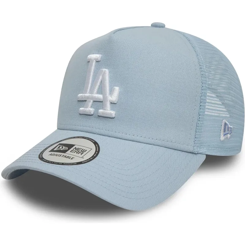 cappellino-trucker-azzurro-9forty-a-frame-league-essential-dei-los-angeles-dodgers-mlb-di-new-era