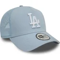 cappellino-trucker-azzurro-9forty-a-frame-league-essential-dei-los-angeles-dodgers-mlb-di-new-era