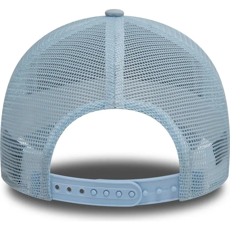 cappellino-trucker-azzurro-9forty-a-frame-league-essential-dei-los-angeles-dodgers-mlb-di-new-era