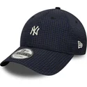 new-era-curved-brim-9forty-seersucker-new-york-yankees-mlb-navy-blue-adjustable-cap