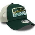 cappellino-trucker-verde-9forty-a-frame-patch-di-oakland-athletics-mlb-di-new-era