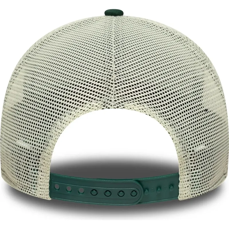 cappellino-trucker-verde-9forty-a-frame-patch-di-oakland-athletics-mlb-di-new-era