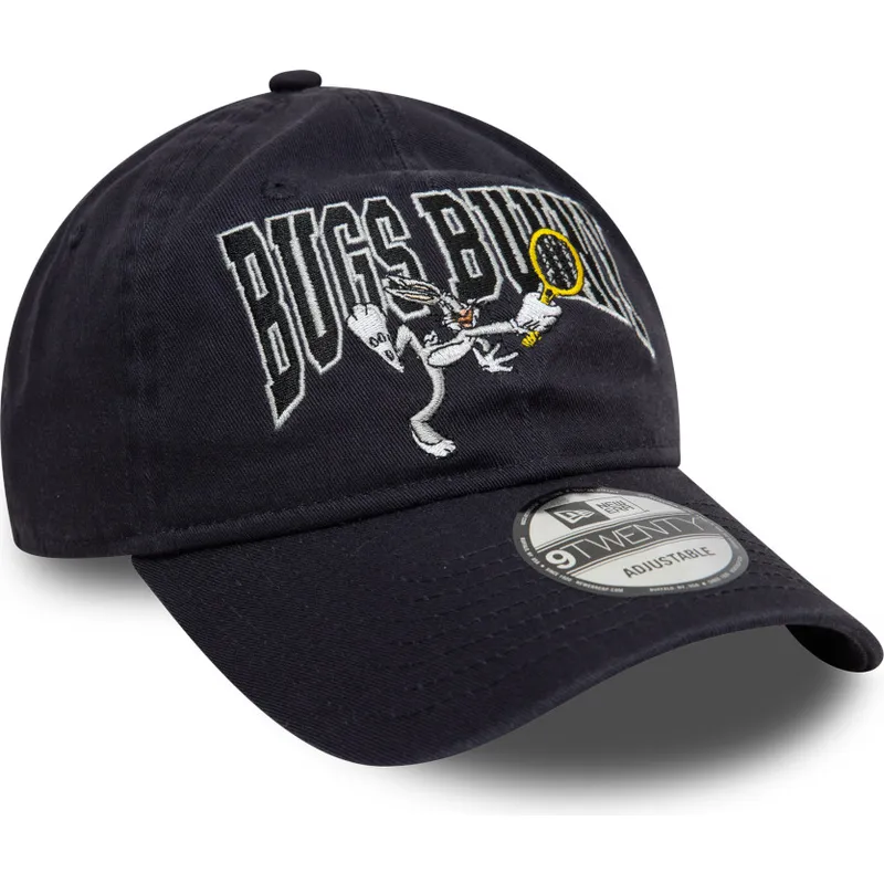 cappellino-curva-blu-marino-regolabile-9twenty-washed-di-bugs-bunny-looney-tunes-di-new-era