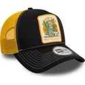 cappellino-trucker-nero-e-giallo-9forty-a-frame-summer-patch-di-beat-the-heat-di-new-era