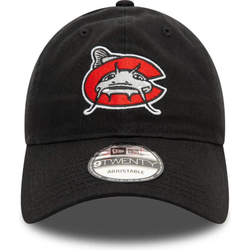 cappellino-curvo-nero-regolabile-9twenty-dei-carolina-mudcats-milb-di-new-era