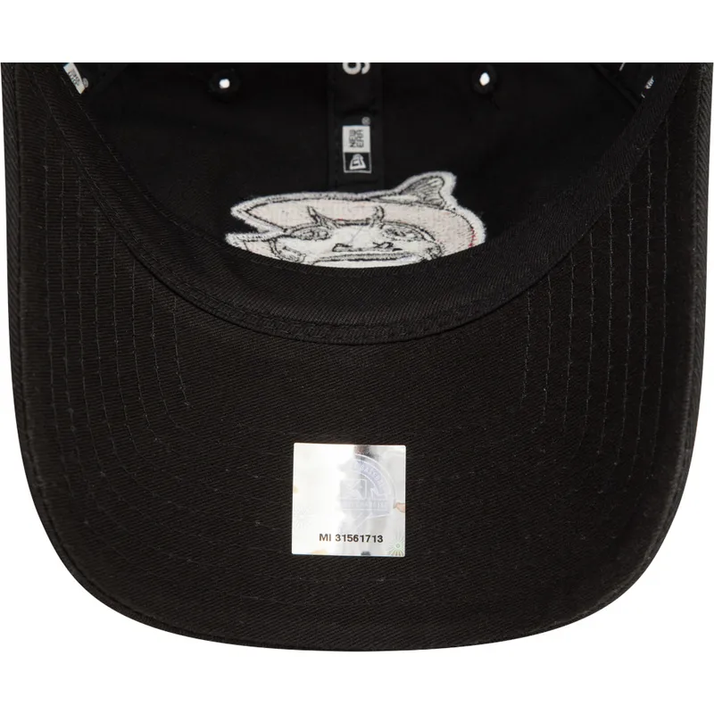 cappellino-curvo-nero-regolabile-9twenty-dei-carolina-mudcats-milb-di-new-era