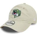 cappellino-curvo-beige-regolabile-9twenty-dei-gwinnett-stripers-milb-di-new-era
