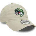 cappellino-curvo-beige-regolabile-9twenty-dei-gwinnett-stripers-milb-di-new-era