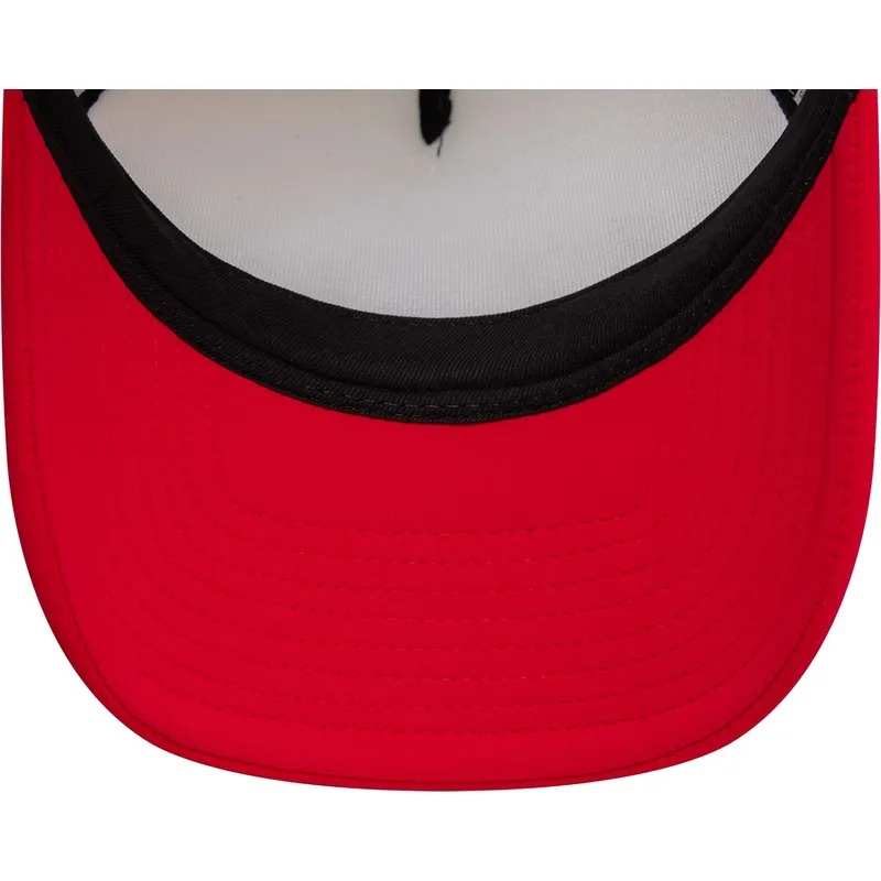 cappello-trucker-bianco-e-rosso-da-donna-9forty-a-frame-foam-di-miami-beach-citta-e-spiagge-di-new-era