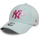 cappellino-con-visiera-curva-azzurro-chiaro-regolabile-da-donna-con-logo-rosa-9forty-denim-icon-heart-dei-new-york-yankees-mlb-d