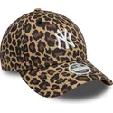 cappellino-curvo-leopardato-regolabile-da-donna-9forty-dei-new-york-yankees-mlb-di-new-era