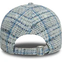 cappello-curvo-blu-regolabile-da-donna-9forty-tweed-dei-new-york-yankees-mlb-di-new-era
