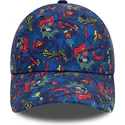 cappellino-curvo-blu-marino-per-bambino-9forty-all-over-print-di-superman-dc-comics-di-new-era