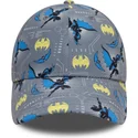 cappellino-curvo-grigio-per-bambino-9forty-all-over-print-di-batman-dc-comics-di-new-era