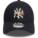 cappellino-visiera-curva-blu-marino-9forty-fruit-icon-di-new-york-yankees-mlb-di-new-era