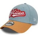 cappellino-curvo-blu-e-marrone-regolabile-9forty-denim-di-ac-milan-serie-a-di-new-era