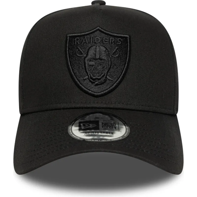 cappellino-curvo-nero-snapback-e-frame-essential-dei-las-vegas-raiders-nfl-di-new-era