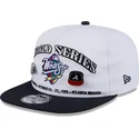 cappellino-piatto-bianco-e-nero-snapback-golfer-championship-pin-dei-new-york-yankees-atlanta-braves-mlb-di-new-era