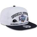 cappello-piatto-bianco-e-nero-snapback-golfer-championship-pin-di-new-york-yankees-atlanta-braves-mlb-di-new-era