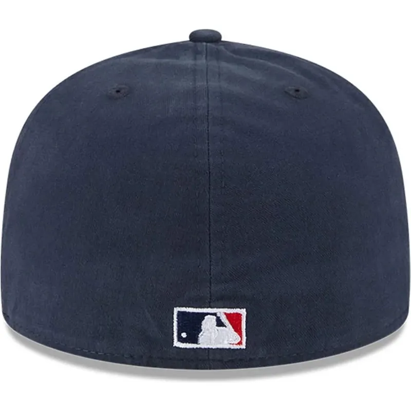cappello-piatto-blu-navy-regolabile-59fifty-a-frame-championship-side-flag-di-atlanta-braves-mlb-di-new-era