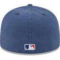 cappello-piatto-blu-aderente-59fifty-a-frame-championship-side-flag-dei-los-angeles-dodgers-mlb-di-new-era