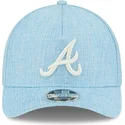 cappellino-visiera-curva-azzurro-snapback-9forty-m-crown-a-frame-cotton-weave-di-atlanta-braves-mlb-di-new-era