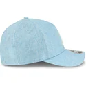 cappellino-visiera-curva-azzurro-snapback-9forty-m-crown-a-frame-cotton-weave-di-atlanta-braves-mlb-di-new-era