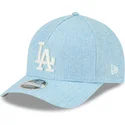 cappellino-azzurro-chiaro-snapback-9forty-m-crown-a-frame-cotton-weave-dei-los-angeles-dodgers-mlb-di-new-era