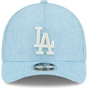 new-era-curved-brim-9forty-m-crown-a-frame-cotton-weave-los-angeles-dodgers-mlb-light-blue-snapback-cap