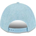 cappellino-visiera-curva-azzurro-snapback-9forty-m-crown-a-frame-cotton-weave-di-los-angeles-dodgers-mlb-di-new-era