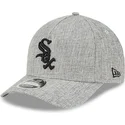 cappellino-grigio-curvo-snapback-9forty-m-crown-a-frame-cotton-weave-dei-chicago-white-sox-mlb-di-new-era