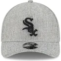 cappellino-curvo-grigio-snapback-9forty-m-crown-a-frame-cotton-weave-di-chicago-white-sox-mlb-di-new-era