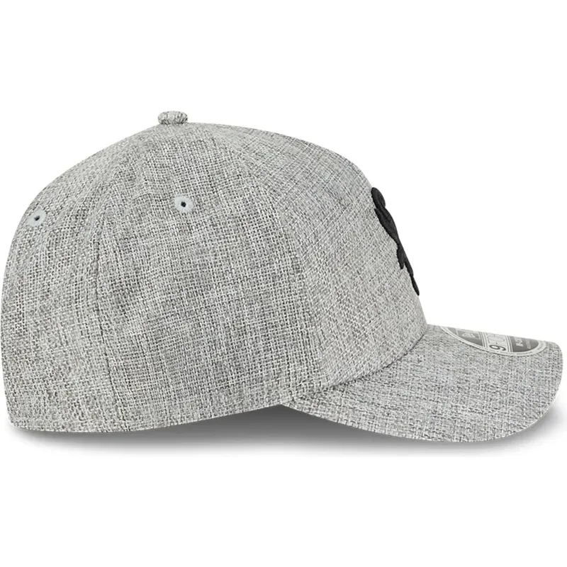 cappellino-curvo-grigio-snapback-9forty-m-crown-a-frame-cotton-weave-di-chicago-white-sox-mlb-di-new-era