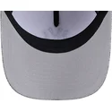 cappellino-curvo-grigio-snapback-con-logo-blu-marino-9forty-m-crown-a-frame-cotton-weave-di-new-york-yankees-mlb-di-new-era
