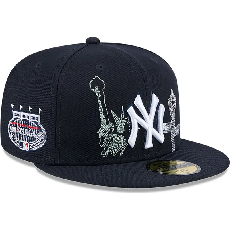 cappello-piatto-blu-navy-chiuso-59fifty-state-stitch-dei-new-york-yankees-mlb-di-new-era
