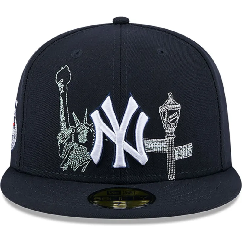 cappello-piatto-blu-navy-chiuso-59fifty-state-stitch-dei-new-york-yankees-mlb-di-new-era