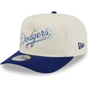 cappello-snapback-bianco-e-blu-con-visiera-curva-golfer-team-scribble-dei-los-angeles-dodgers-mlb-di-new-era