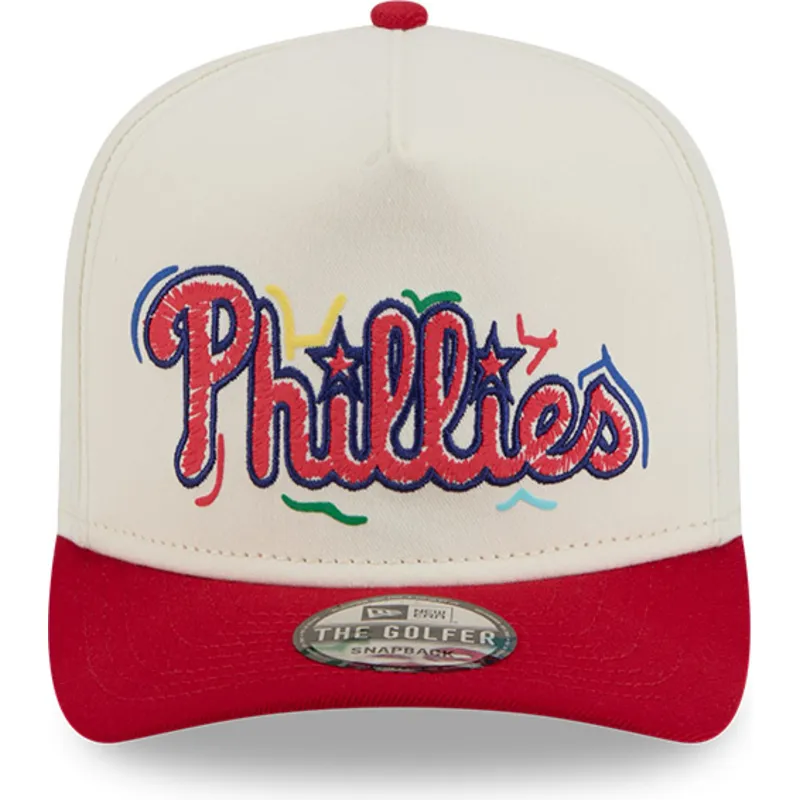 cappellino-visiera-curva-bianco-e-rosso-snapback-golfer-team-scribble-di-philadelphia-phillies-mlb-di-new-era